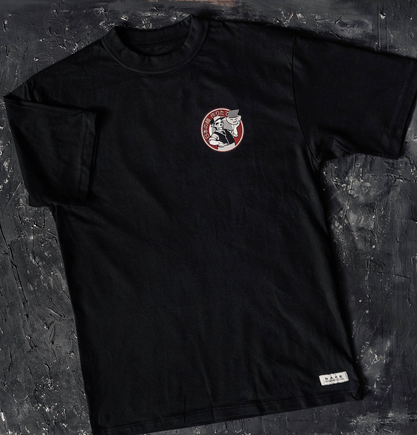 Black Baked Ramenhead Tee